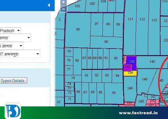 UP Bhulekh Bhoomi map online map