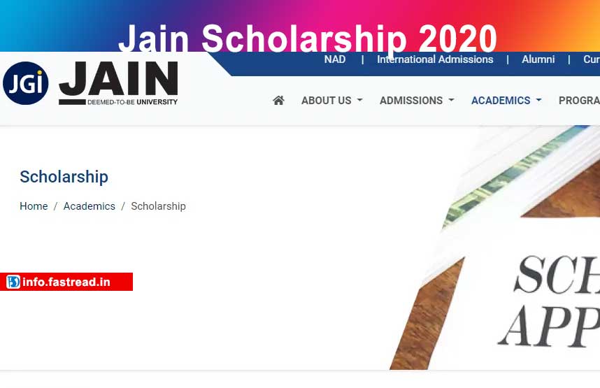 Jain Scholarship 2020