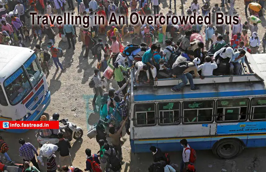 Travelling in An Overcrowded Bus