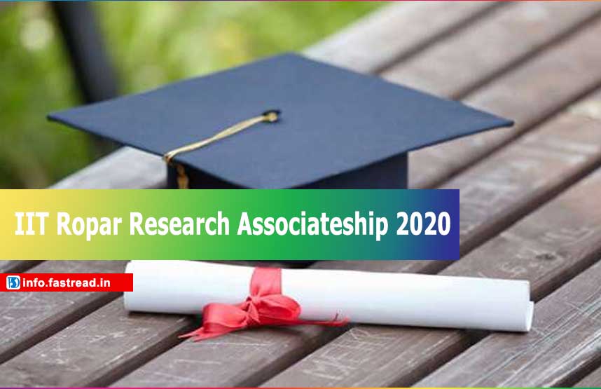 IIT Ropar Research Associateship 2020