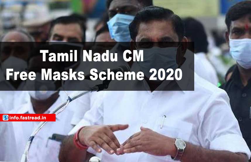 Tamil Nadu CM Free Masks Scheme 2020