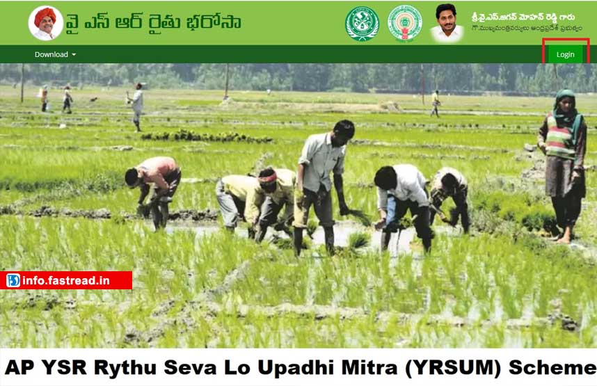 YSR Rythu Seva Lo Upadhi Mitra Scheme 2020