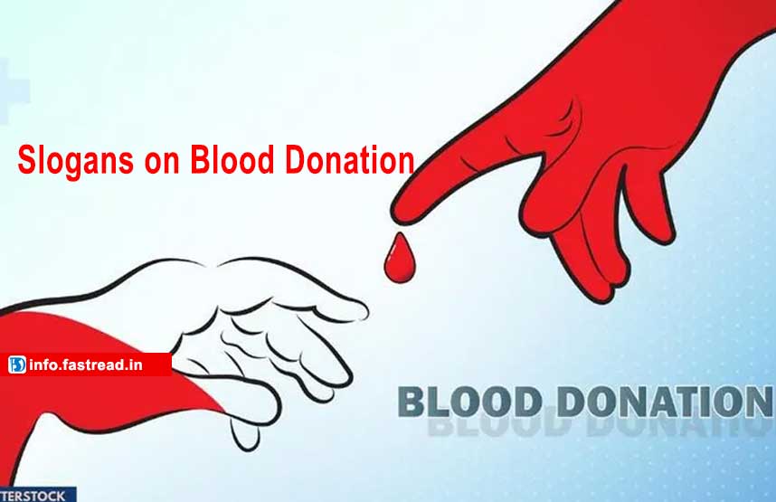 Slogans on Blood Donation