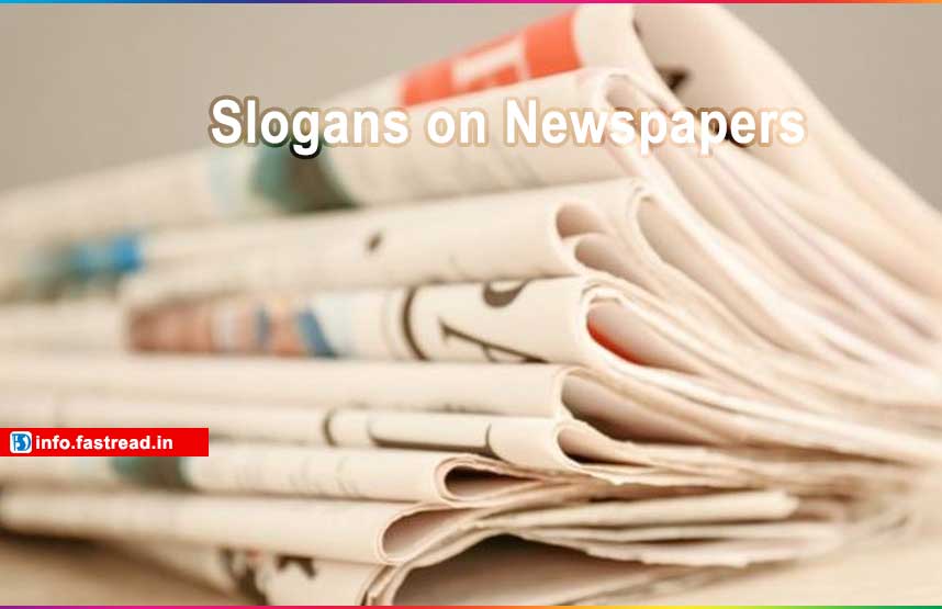 Slogans on Newspapers