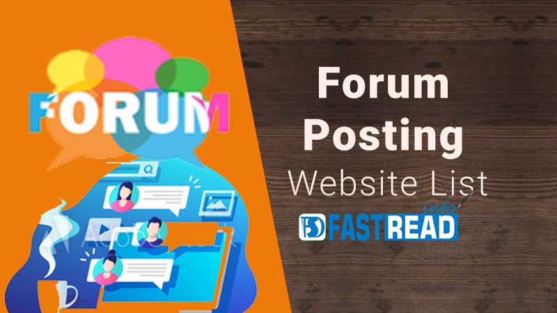 Forum Profile Creation Sites