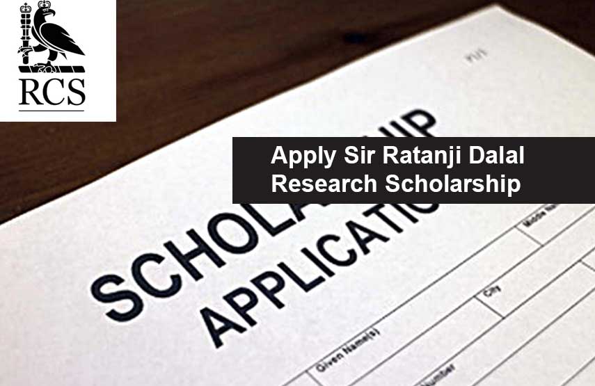 Apply Sir Ratanji Dalal Research Scholarship